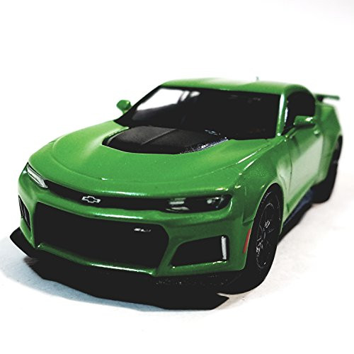 Kinsmart 2017 Lime Green Chevy Camaro ZL1 Hardtop 1/38 O Scale 5