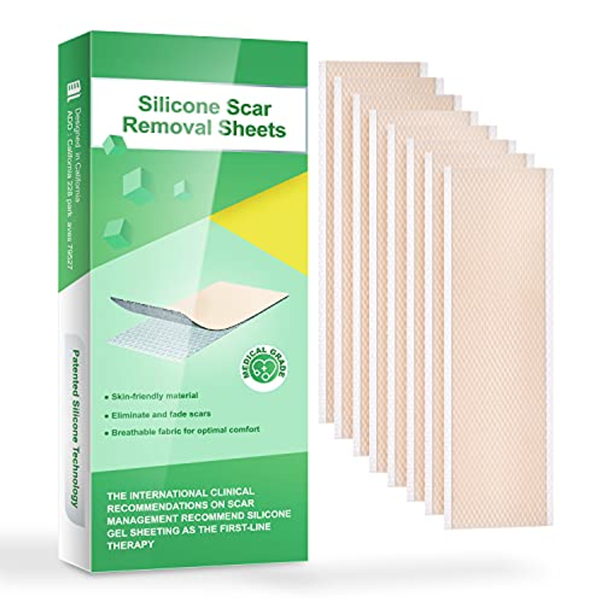Neo G OptiHeal Wound Recovery Silicone Scar Strips for Surgical Scars