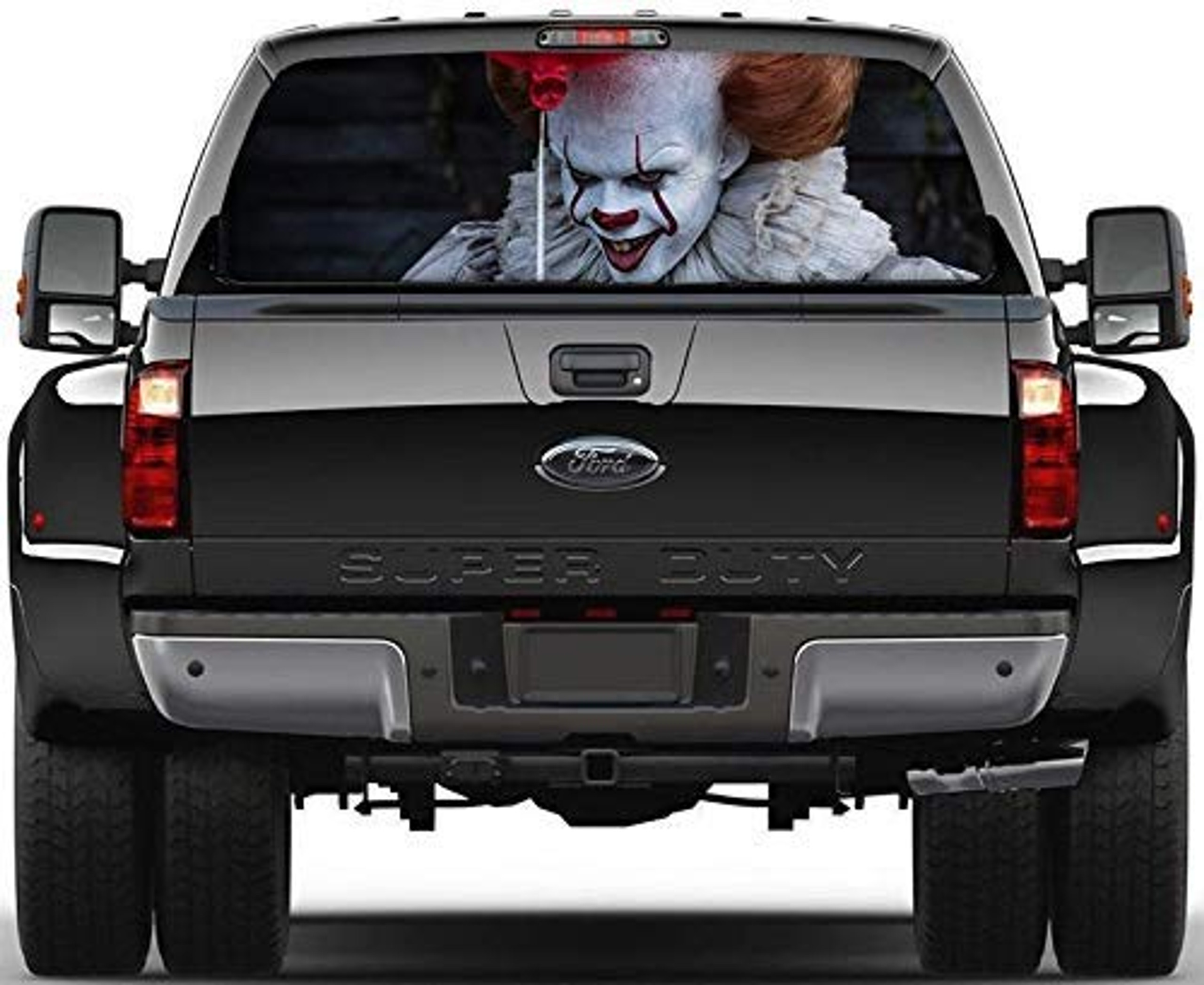 EricauBird Decal StickerPennywise Car Decal. Perforated Window Decal