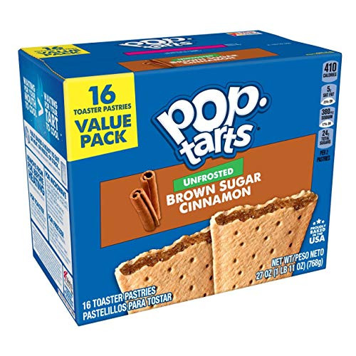 Kelloggs PopTarts Unfrosted Toaster Pastries Breakfast for Kids 16