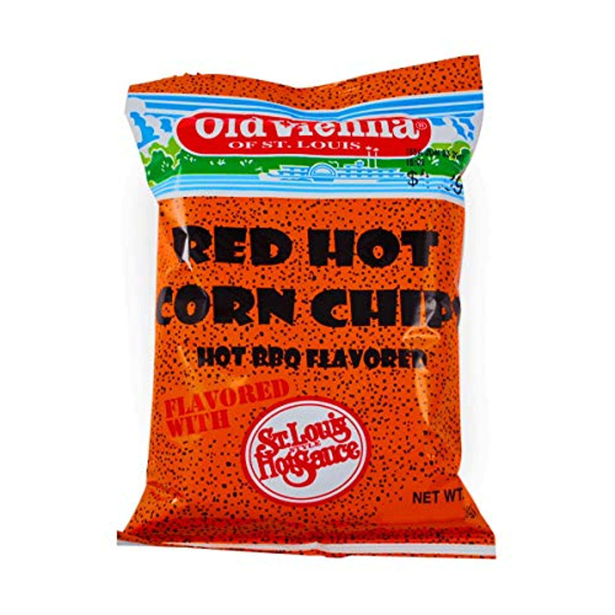 Old Vienna of St Louis Red Hot Riplets Hot BBQ Flavored Potato Chips