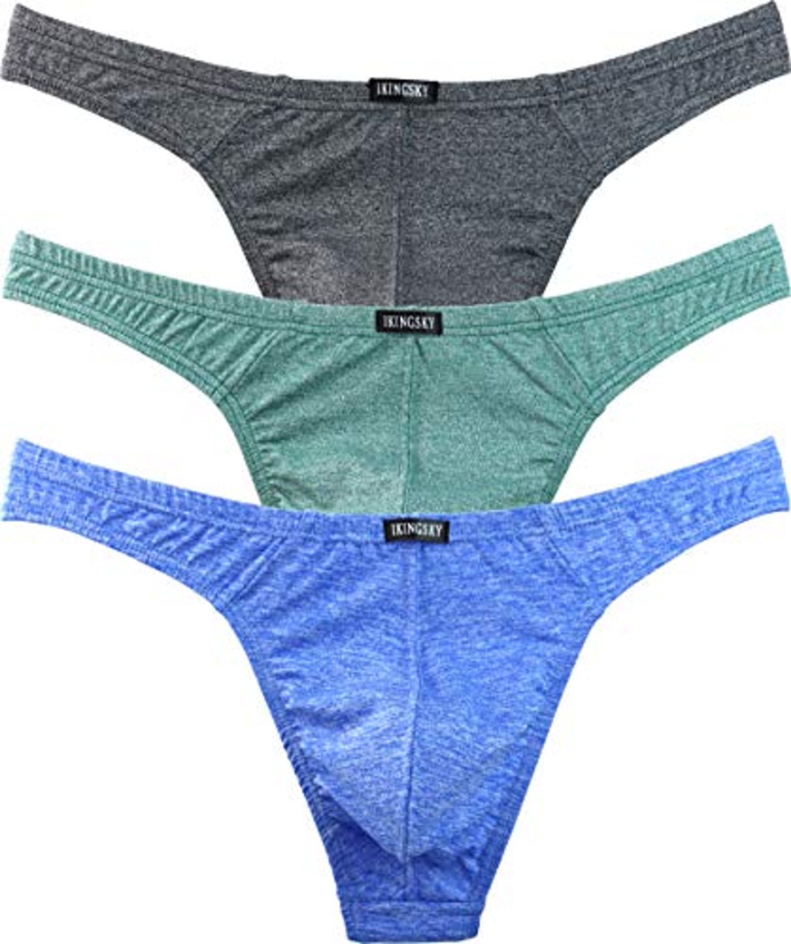 iKingsky Men's Thong Underwear Soft Stretch T-back Mens Underwear ...