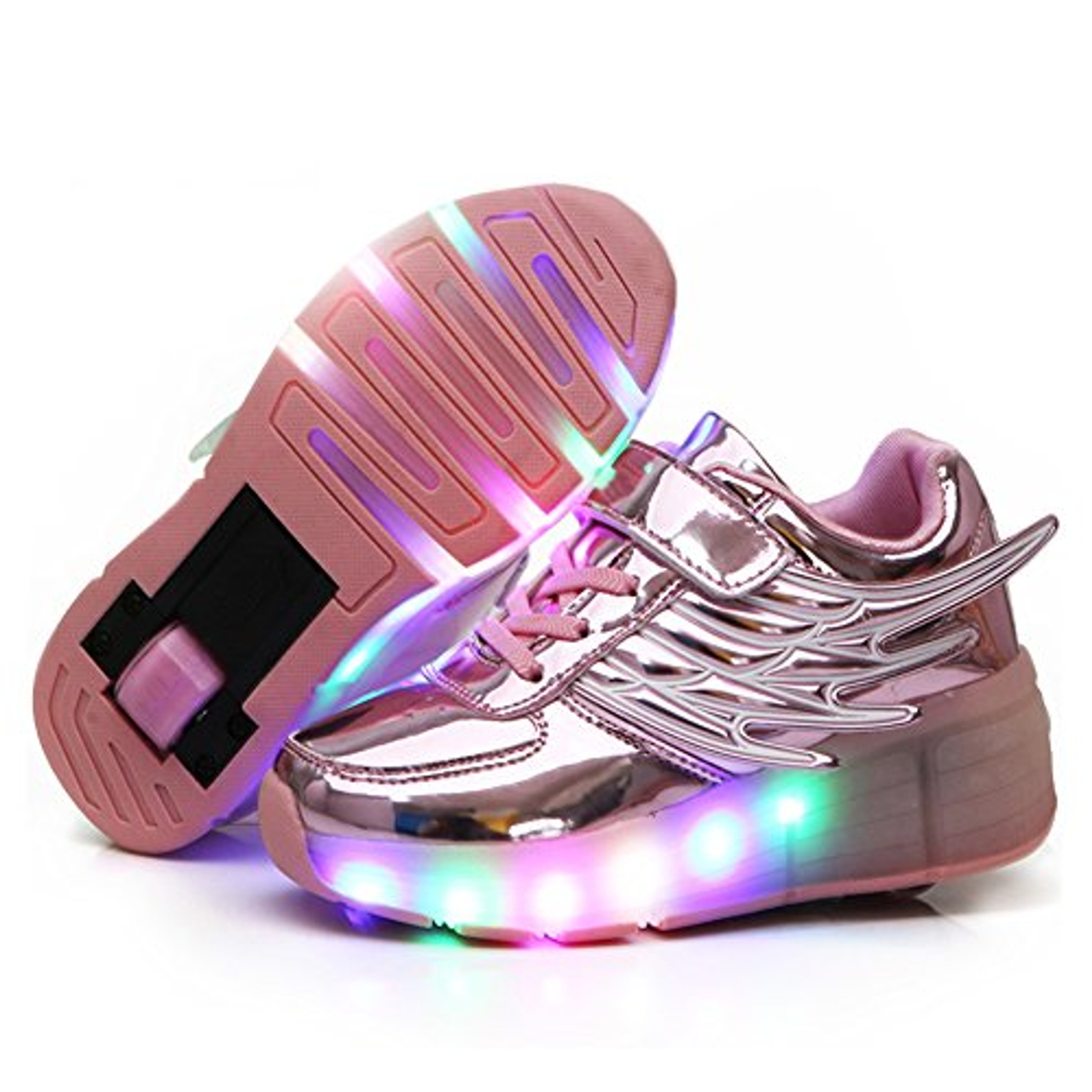 Nsasy Roller Shoes Girls Roller Skate Shoes Boys Kids LED Light up ...