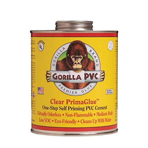 Gorilla Clear PVC PrimaGlue 32oz Warehousesoverstock