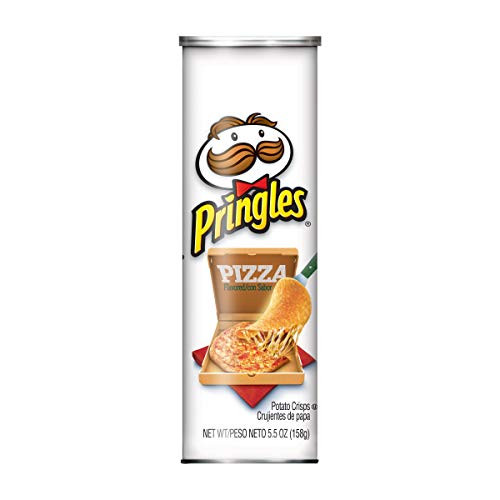 Pringles Potato Crisps Chips Pizza Flavored 55 oz Can Warehousesoverstock