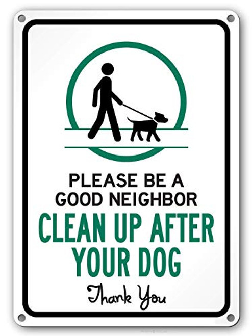 Cloud Jackgold Vintage Wall Decor Please Be A Good Neighbor  Please Clean Up After Your Dog Sign  No Dog Poop Sign  Outdoor Rust Free Metal  8x12inch