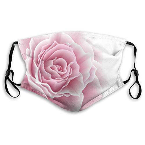 Fashion Activated Carbon Windproof Mask Romantic Rose Petals Beauty Bouquet Celebration Bridal Romance Wedding Theme Printed Facial decorations for ad