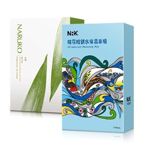 Tea Tree Shine Control and Blemish Clear Mask 8 Pcs -Nrk Ha Hydro Lock Moisturizing Mask 10 Pcs ???????? -?????????