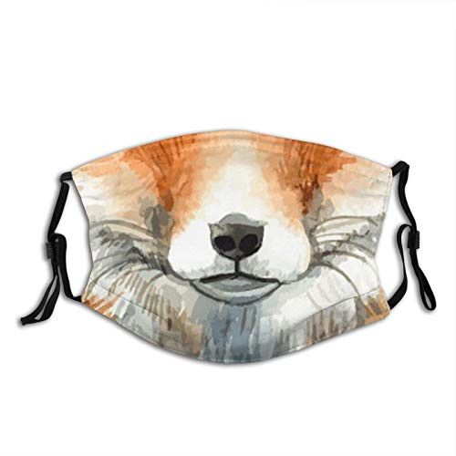 Prientomer Funny Mouth Fox Face Mask  Decorative-Adjustable  With 2 Filters For Men And Women Balaclava Bandana Cloth