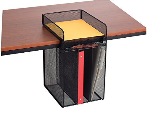 Safco Products 3241BL Onyx Mesh Vertical Hanging Desk Storage, Black