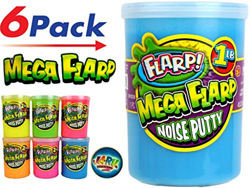 JA-RU Mega Flarp Noise Putty 1 Pound New! (Pack of 6) with a Bouncy Ball Item #335-6p