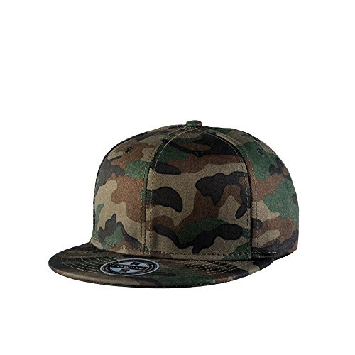 FayTop Unisex Camouflage Baseball Cap Classic Army Camo Adjustable Snapback Flat Bill Brim Trucker Hat