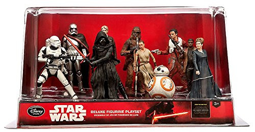 Star Wars the Force Awakens Figurine Set - Disney Store 10 Deluxe Figurine | Perfect for Star Wars Fans | for Kids and Collectors | Durable Non-Flexible Figures | for Ages 3 and above