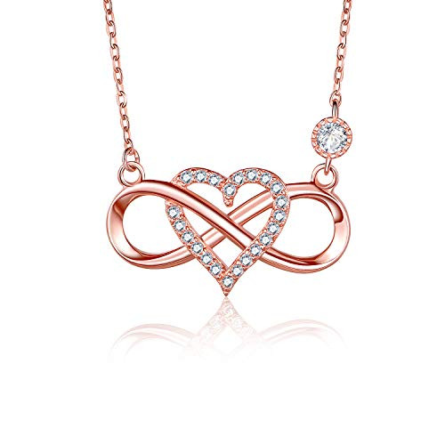 BlingGem Womens Necklace Rose Gold 