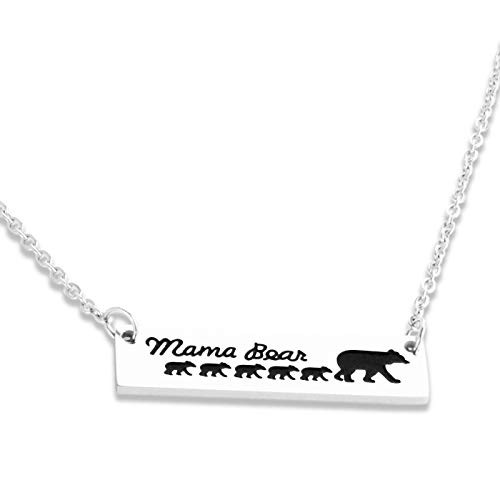 Kivosliviz Mamma Bear Necklace Momma Bear Necklace Sweet Family Mama Bear Necklaces for Women Jewelry Gifts for Mother Mum Mommy Mom Kivosliviz Mamma Bear Necklace Momma Bear Necklace Sweet Family Mama Bear Necklaces for Women Jewelry Gifts for Mother Mum Mommy Mom