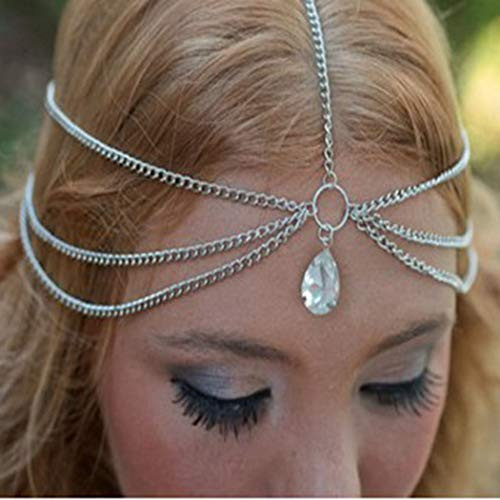 Catery Bride Wedding Headbands Jewelry Crystal Pendant Hair Chain Boho Headpiece Head Chain Spring Summer Christmas Head Chains Bridal Gold Hair Jewel Catery Bride Wedding Headbands Jewelry Crystal Pendant Hair Chain Boho Headpiece Head Chain Spring Summer Christmas Head Chains Bridal Gold Hair Jewel