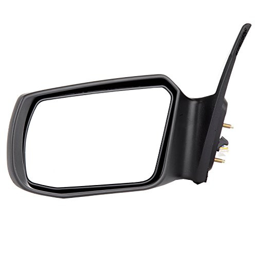 OCPTY Black Left Side Mirror Fit for 2007-2012 Nissan Altima Smooth Mirror Glass Non-Folding Non-heated