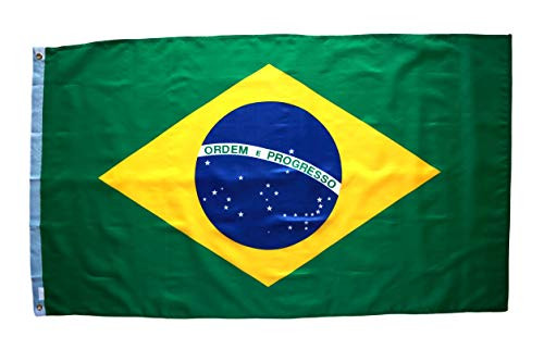 High Supply 3x5 Brazil Flag with Double Stitched Edges 100 Polyester Fabric and Two Brass Grommets Flag of Brazil Brazilian Flag 3x5 High Supply 3x5 Brazil Flag with Double Stitched Edges 100 Polyester Fabric and Two Brass Grommets Flag of Brazil Brazilian Flag 3x5