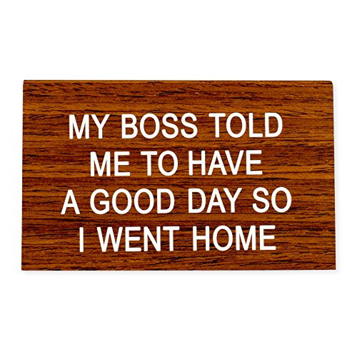 About Face Designs Have a Good Day Large Sign Desk, Multicolor