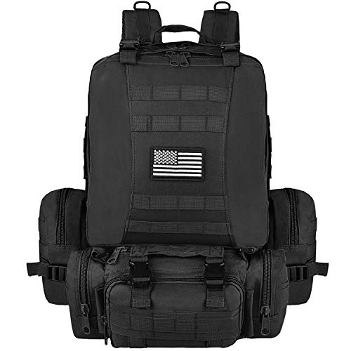 NOOLA Tactical Military Backpack Army Assault Pack Molle Bag Built-up Rucksack