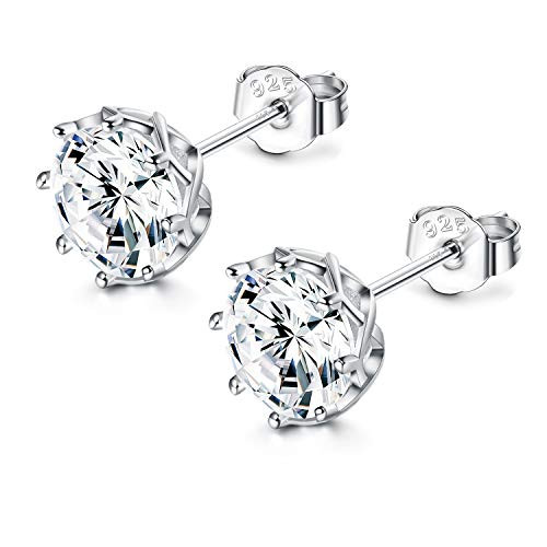 Sllaiss Sets with Swarovski Zirconia CZ Stud Earrings for Women 925 Sterling Silver Lotus Flower Shape Prong Cubic Zirconia Stud Earrings White Gold P Sllaiss Sets with Swarovski Zirconia CZ Stud Earrings for Women 925 Sterling Silver Lotus Flower Shape Prong Cubic Zirconia Stud Earrings White Gold P