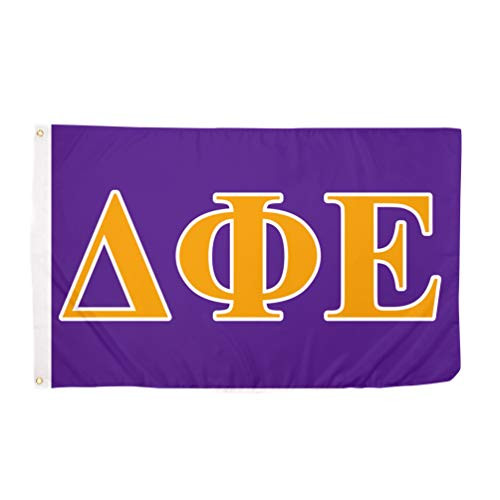 Delta Phi Epsilon Letter Sorority Flag Greek Banner 3 feet x 5 feet Sign Decor DPhie