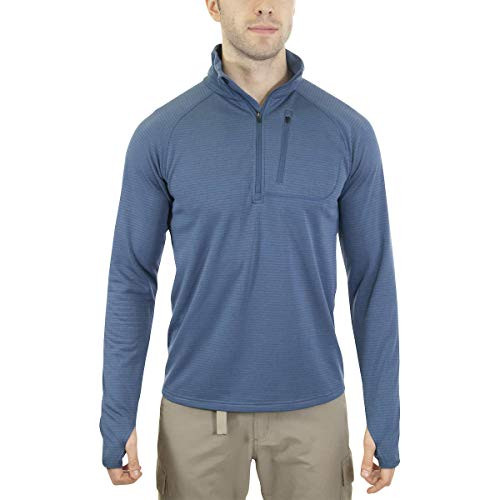 Pacific Trail Mens 1-4 Zip Sweater -XL  Ensign Blue-