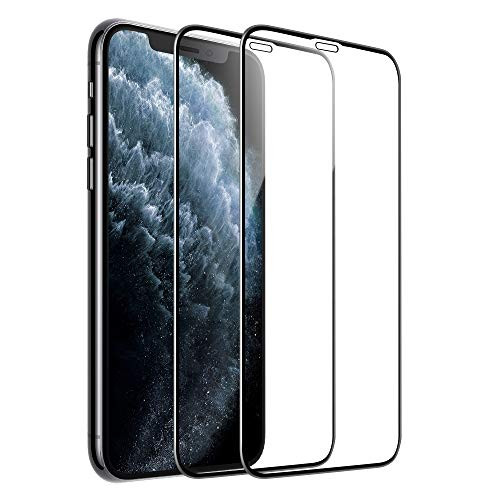 Caka Tempered Glass Protector for iPhone Xs Max  iPhone 11 Pro Max Screen Protector Tempered Glass Film Full Coverage Protection Slim Clear Smooth for