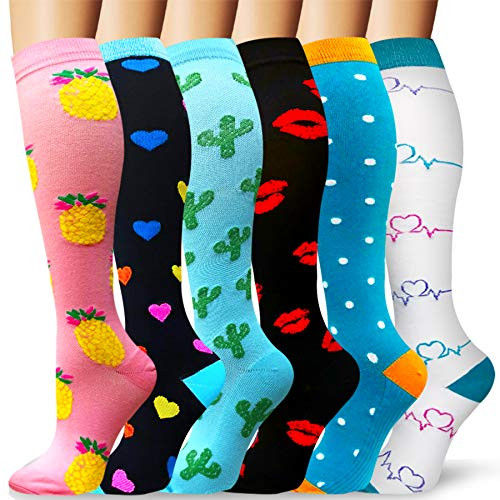 Copper Compression Socks - Compression Socks Women and Men - Best for Circulation  Medical  Running  Athletic  Nurse  Travel L-XL