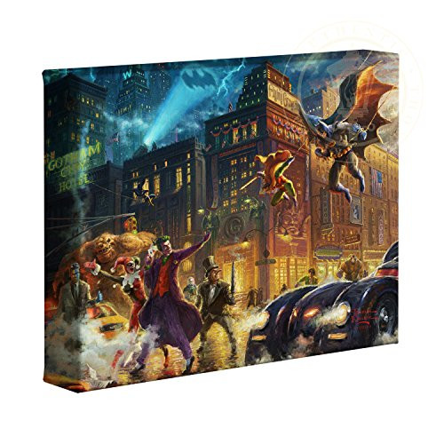 Thomas Kinkade Studios The Dark Knight Saves Gotham City 8 x 10 Gallery Wrapped Canvas Thomas Kinkade Studios The Dark Knight Saves Gotham City 8 x 10 Gallery Wrapped Canvas