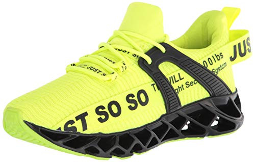 COKAFIL Mens Walking Shoes Running Athletic Fashion Tennis Blade Sneakers  E-sandGreen  11