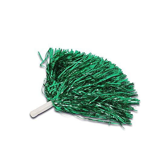 Sanlan Cheerleader Pom Poms 12pcs Cheerleading Poms Metallic Foil Pom Poms Squad Cheer Sports Party Dance Useful Accessories Plastic Cheerleading Pom