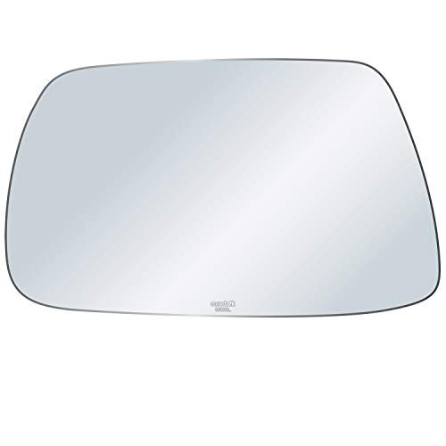exactafit 8910L Driver Side Mirror Glass Replacement Plus 3M Adhesives Compatible With Jeep Grand Cherokee 2005-2010 Left Hand Door Wing LH