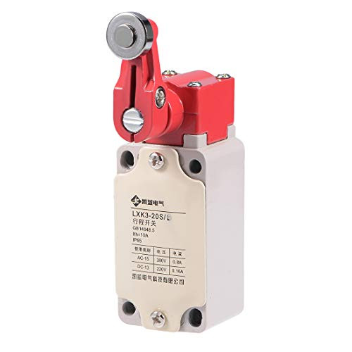 uxcell LXK3-20S-B Roller Lever Arm Momentary Limit Switch 1NC-1NO for CNC Mill 3D Printer Door Switch