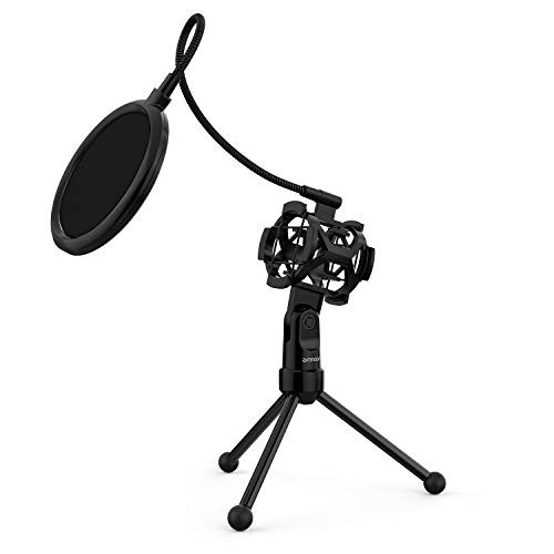 ammoon MS-12 Mini Foldable Desktop Tabletop Tripod Microphone Mic Stand Holder -mic Stand 5-