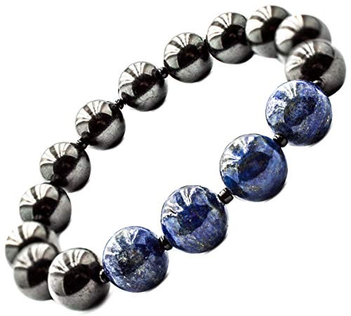 Bracelet Stretch with Natural Shungites and Gemstones Round Beads 10mm -Lapis Lazuli- Bracelet Stretch with Natural Shungites and Gemstones Round Beads 10mm -Lapis Lazuli-