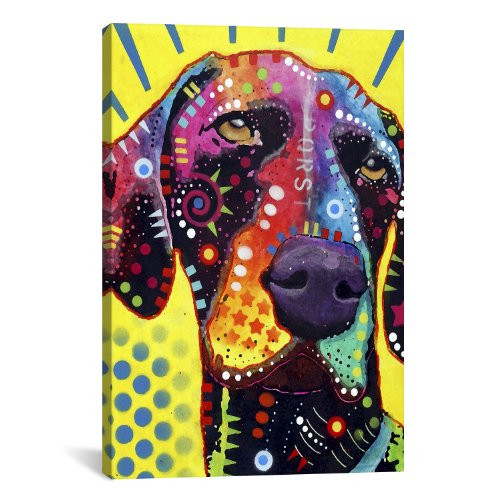 iCanvasART German Short Hair Pointer Canvas Art Print by Dean Russo, 18 by 12-Inch