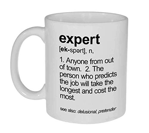 Expert Definition Funny Coffee Tea Mug Neurons Not Included
