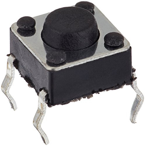 Uxcell 4 Pins Momentary DIP Tactile Tact Push Button Switch, 6 x 6mm