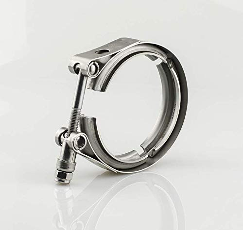 JXY 4 5 Inch Exhaust V Band Clamp 4 5 Stainless Steel V-Band Clamp Perfect For Turbo Downpipes Exhaust Systems 4 5in SS Vband For Performance Exhaust