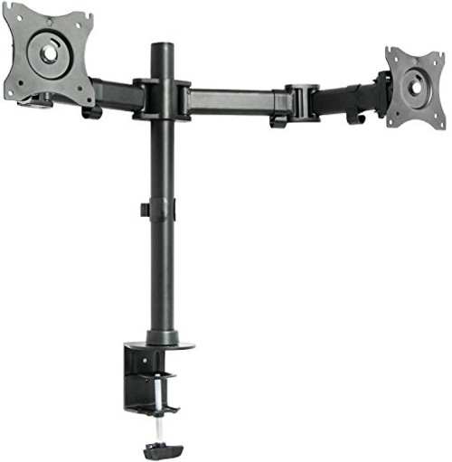 VIVO Dual Monitor Arms Fully Adjustable Desk Mount/Articulating Stand For 2 LCD LED Screens up to 27" (STAND-V002M)