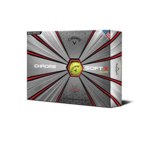 Callaway 2018 Chrome Soft X Golf Balls (One Dozen), Yellow
