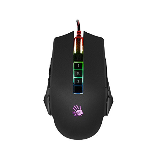 P85 RGB Optical Gaming Mouse with Light Strike Optical Microswitches & Scroll Wheel - 1:1 Raw Response - Perfect for Claw Grip - 8 Programmable Buttons and Advanced Macros  Adjustable CPI/DPI