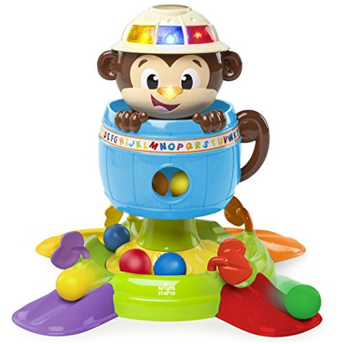 Bright Starts Baby Toy, Hide 'n Spin Monkey