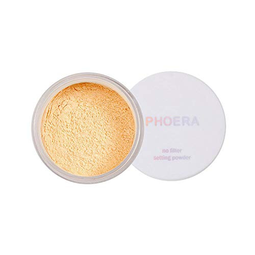 PHOERA Face Powder  Firstfly Loose Face Powder Translucent Smooth Setting Foundation Makeup  0 18 Oz -03 Banana-