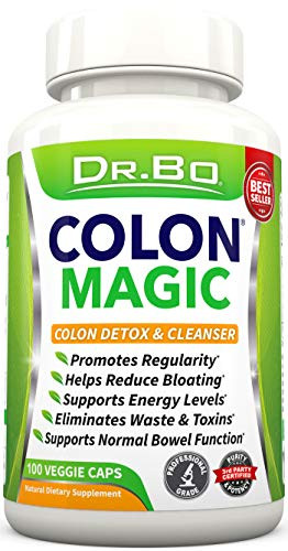 Colon Cleanse Detox Formula - Natural Bowel Cleanser Pills for Intestinal Bloating and Fast Digestive Cleansing - Daily Constipation Relief Supplement f
