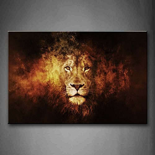 Firstwallart Lion Head Portrait Wall Art Painting Pictures Print On Canvas Animal The Picture For Home Modern Decoration