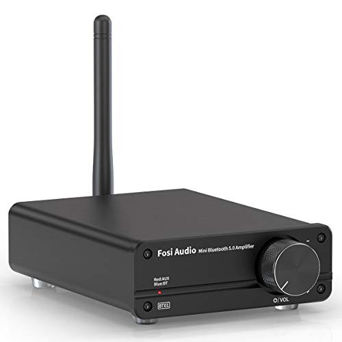 Fosi Audio BT01 Bluetooth 5 0 Stereo Audio Amplifier Receiver 2 Channel Mini Hi-Fi TPA3116 Class D Integrated Amp for Home Outdoor Passive Speakers 50