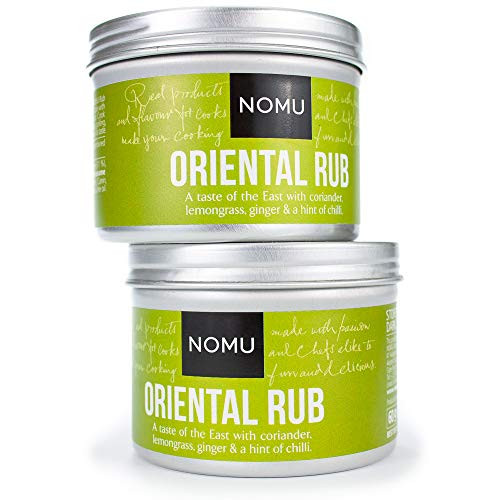 NOMU Oriental Seasoning Rub -2-Pack - 4 2oz- - Blend of 16 Premium Herbs and Spices - Vegan Non-Irradiated No MSG or Preservatives NOMU Oriental Seasoning Rub -2-Pack - 4 2oz- - Blend of 16 Premium Herbs and Spices - Vegan Non-Irradiated No MSG or Preservatives