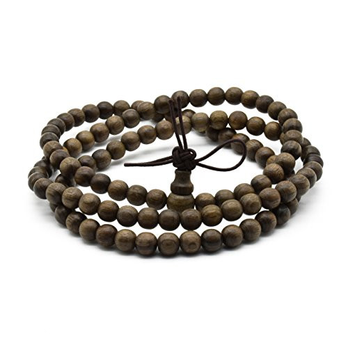 Zen Dear Unisex Burried Ebony Prayer Beads Buddha Buddhist Prayer Beads Meditation Mala Necklace Bracelet -6mm 108 Beads- Zen Dear Unisex Burried Ebony Prayer Beads Buddha Buddhist Prayer Beads Meditation Mala Necklace Bracelet -6mm 108 Beads-